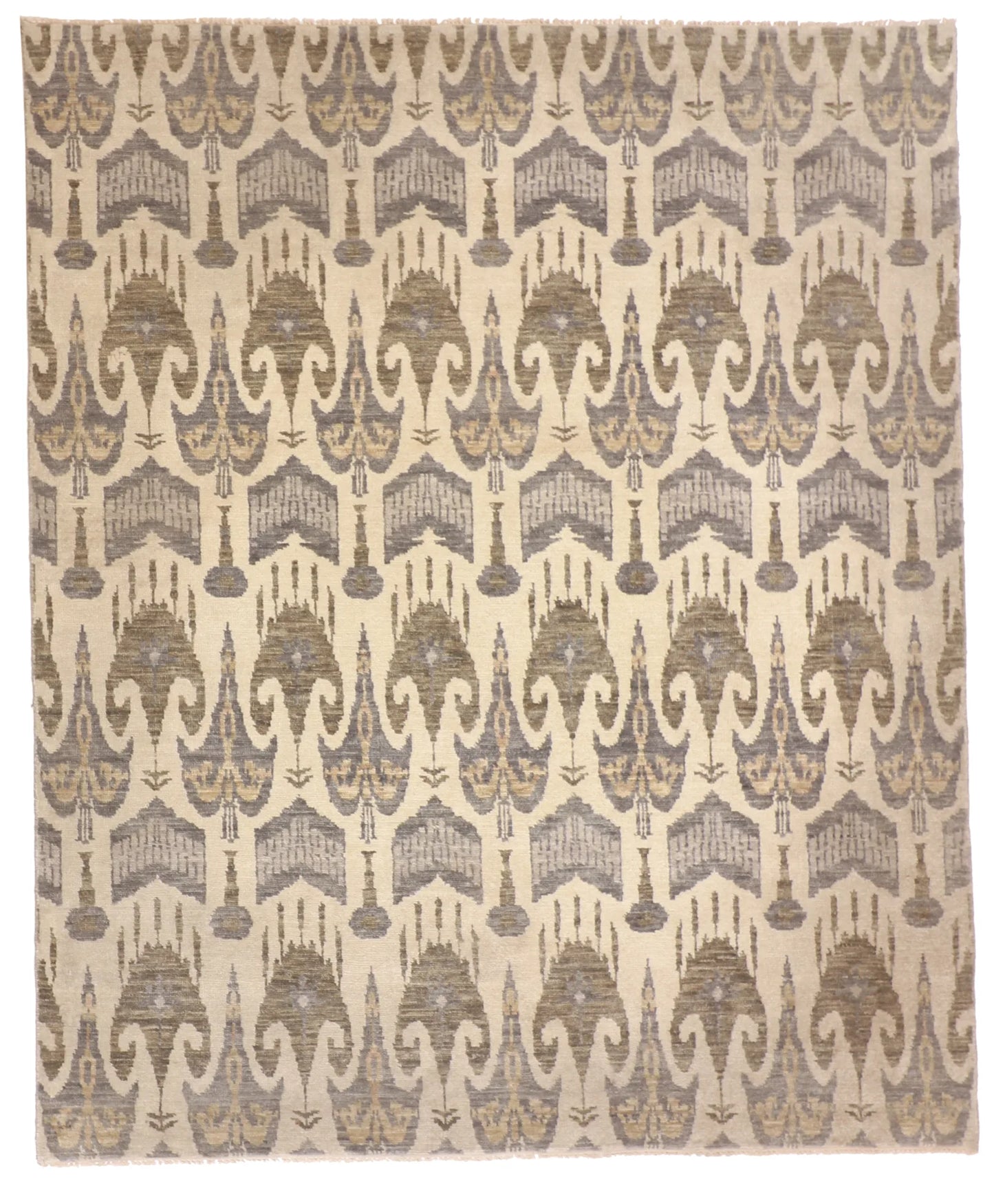 8x10 - Modern Wool All Over Rectangle - Hand Knotted Rug
