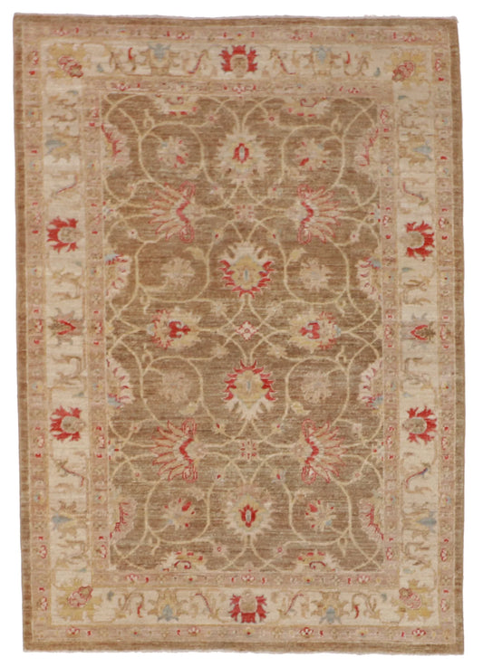 4x5.10 - Mahal Fine/Wool All Over Rectangle - Hand Knotted Rug