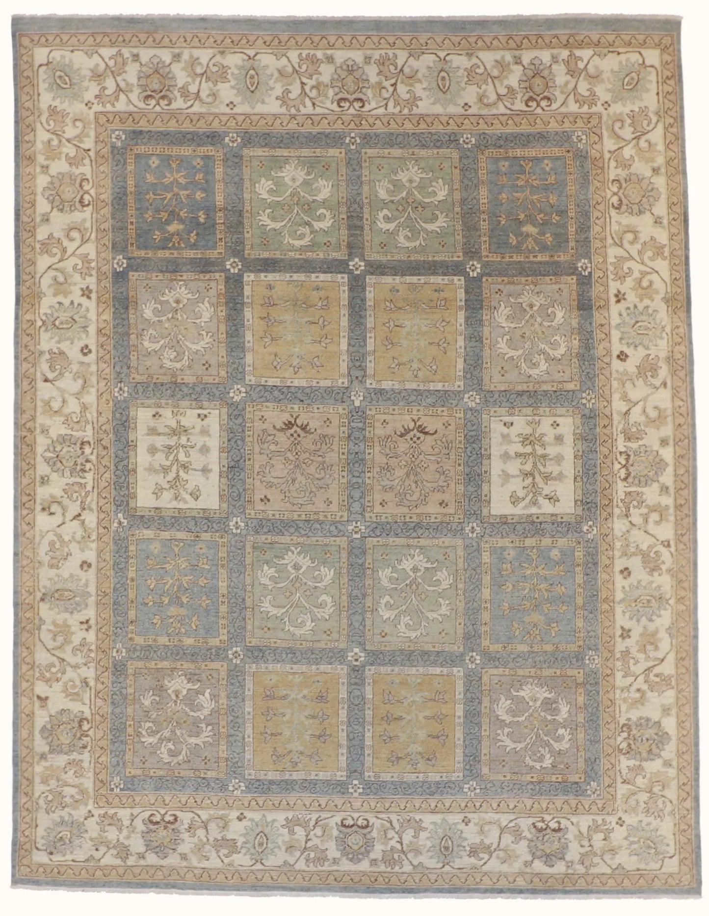8x10 - Tabriz Fine/Wool Garden of Haven Rectangle - Hand Knotted Rug