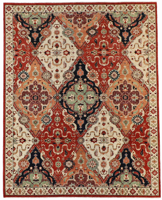 8x10 - Bakhtiharie Fine All Over Rectangle - Hand Knotted Rug