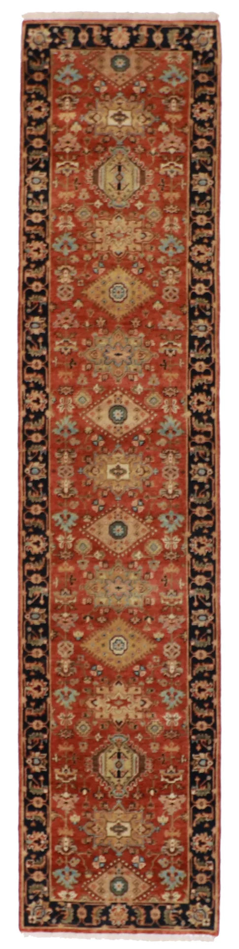 Runner - Karajeh Fine All Over Rectangle - Hand Knotted Rug