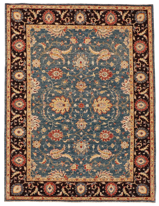 5x7 - Tabriz Fine/Wool All Over Rectangle - Hand Knotted Rug