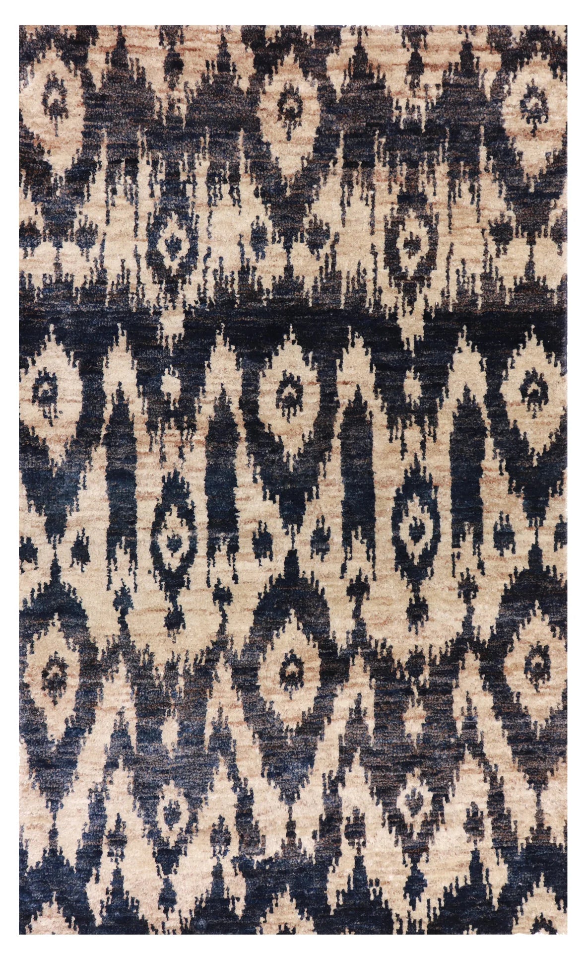 6x9 - Modern Jute All Over Rectangle - Hand Knotted Rug