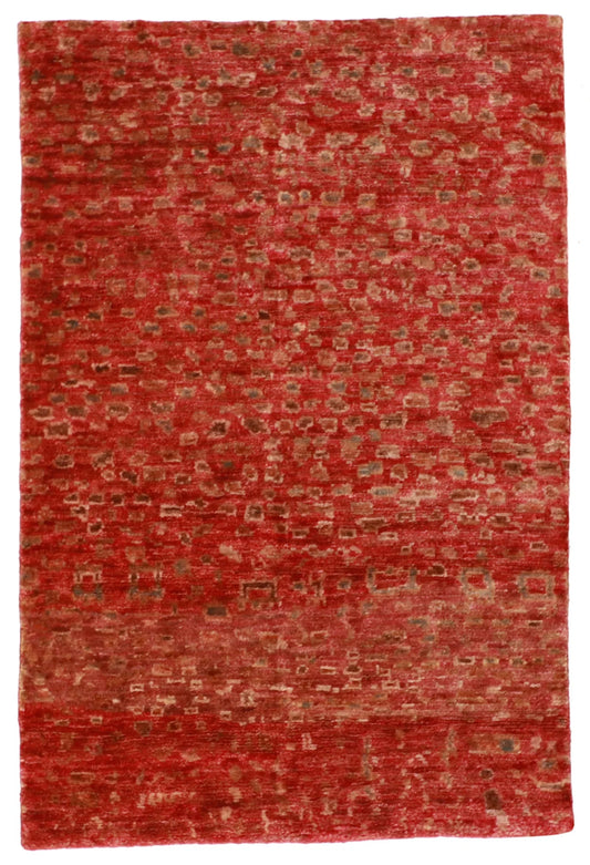 5x7 - Modern Jute All Over Rectangle - Hand Knotted Rug