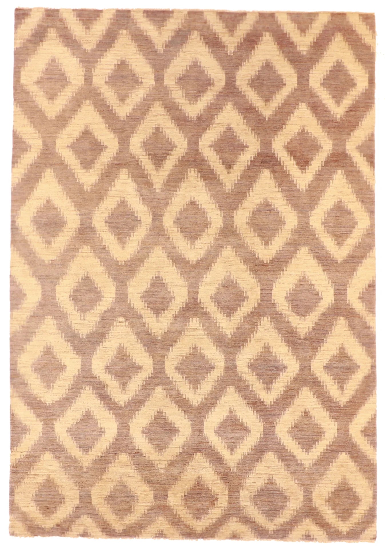9x12 - Modern Fine/Wool All Over Rectangle - Hand Knotted Rug