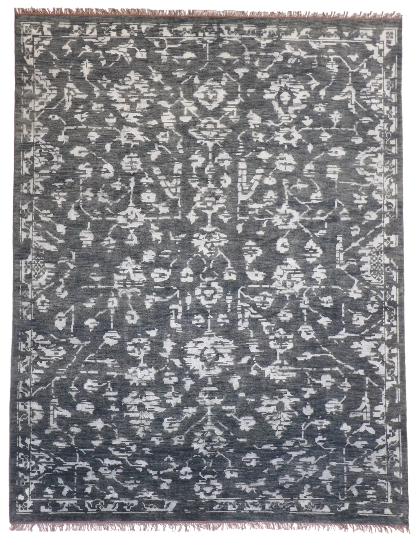 8x10 - Modern Fine/Wool All Over Rectangle - Hand Knotted Rug