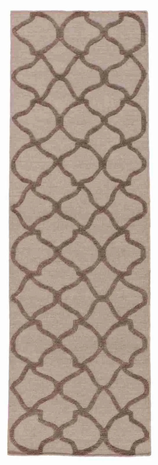 Runner - Modern Fine All Over Rectangle - Hand Knotted Rug