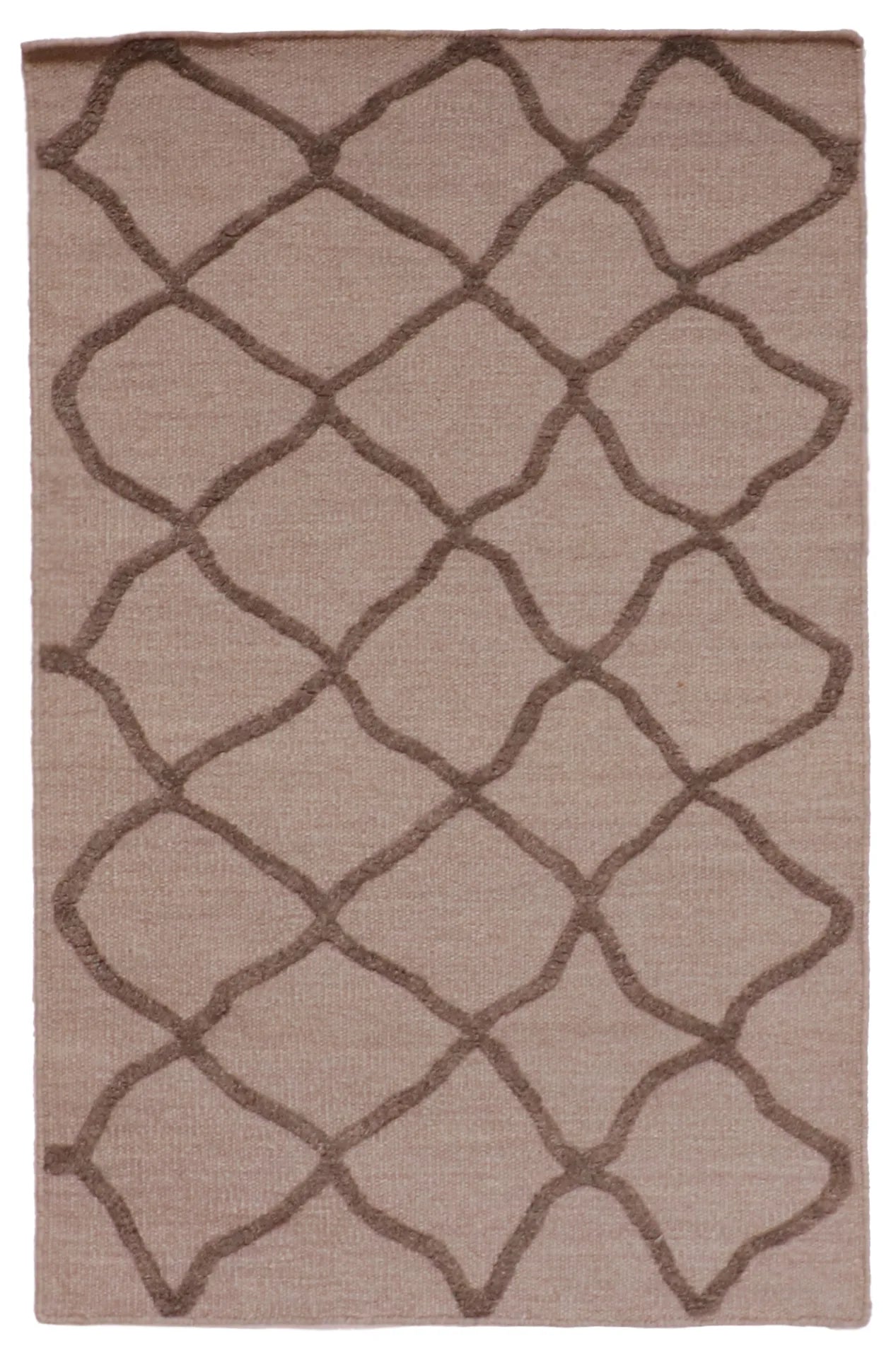 3x5 - Modern Fine All Over Rectangle - Hand Knotted Rug