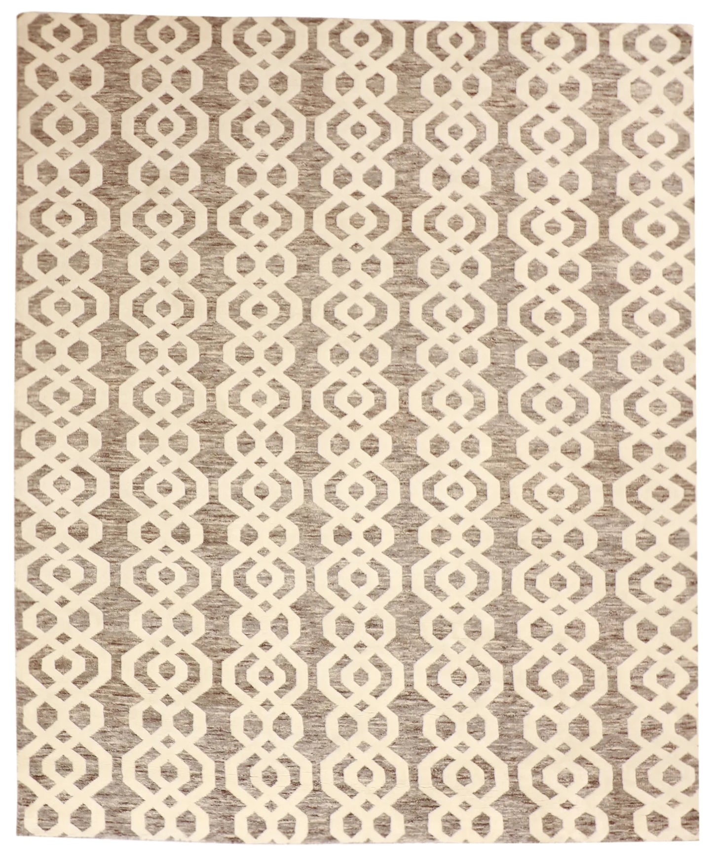 8x10 - Morroccan Wool All Over Rectangle - Hand Knotted Rug