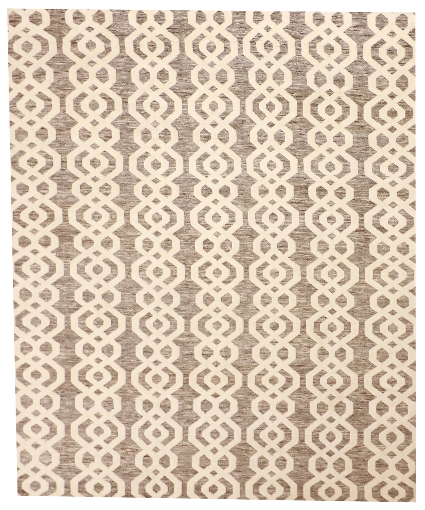 9 x12 - Morroccan Fine/Wool All Over Rectangle - Hand Knotted Rug