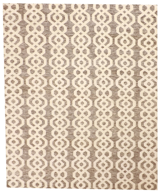 9 x12 - Moroccan Fine/Wool All Over Rectangle - Hand Knotted Rug