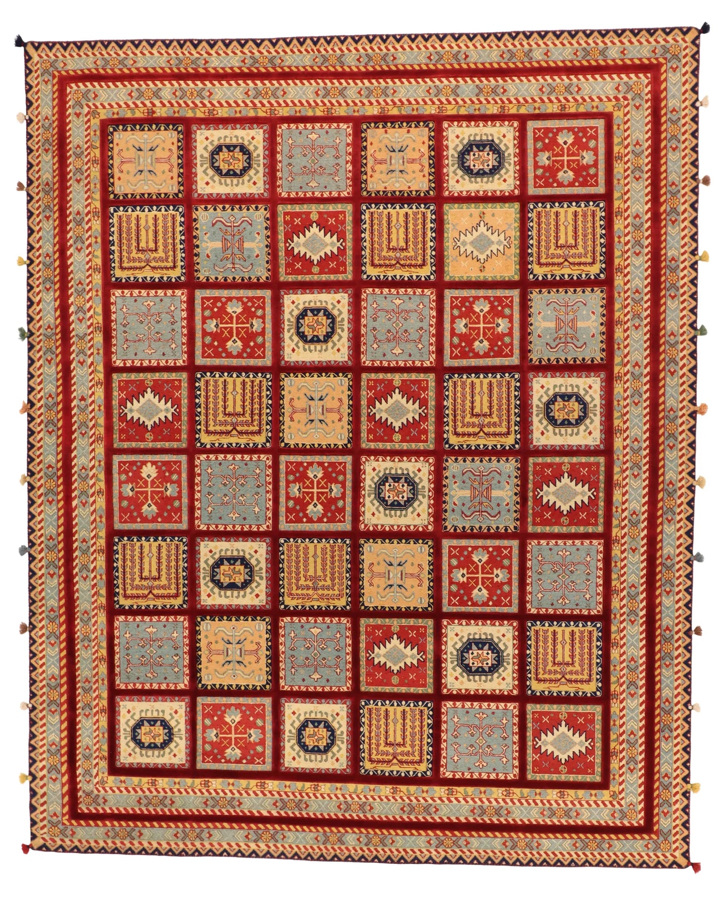 8x10 - Bakhtiarie Fine/Wool All Over Rectangle - Hand Knotted Rug