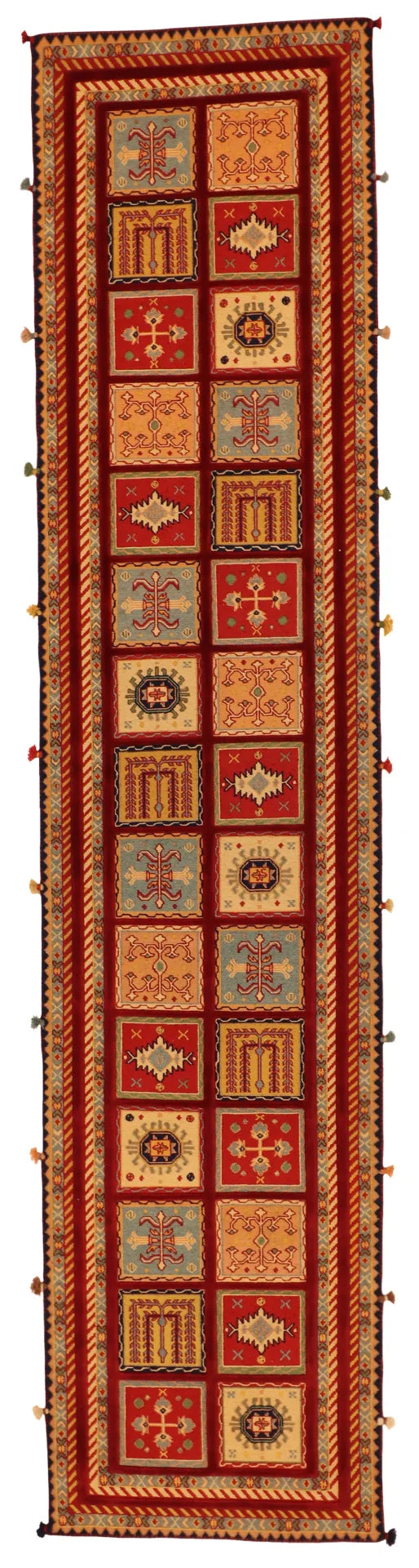 Runner - Bakhtiarie Fine All Over Rectangle - Hand Knotted Rug