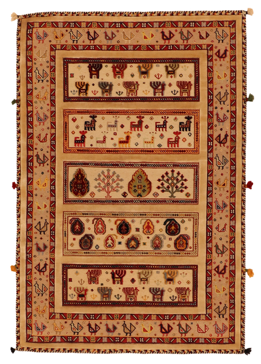 3x5 - Lori Fine/Wool All Over Rectangle - Hand Knotted Rug