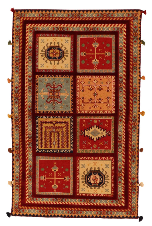 3x5 - Bakhtiarie Fine/Wool All Over Rectangle - Hand Knotted Rug