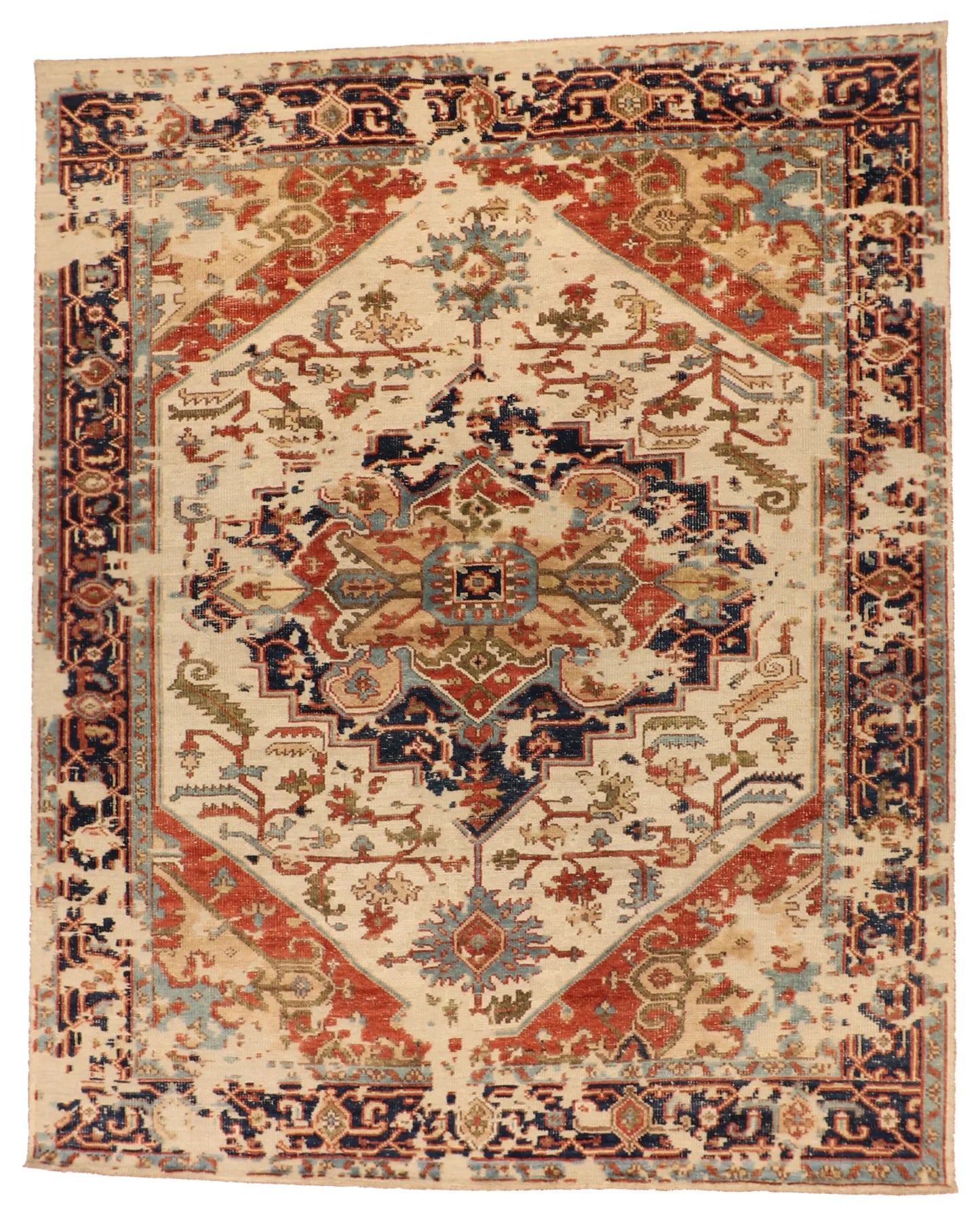 9x12 - Serapie Fine/Wool All Over Rectangle - Hand Knotted Rug