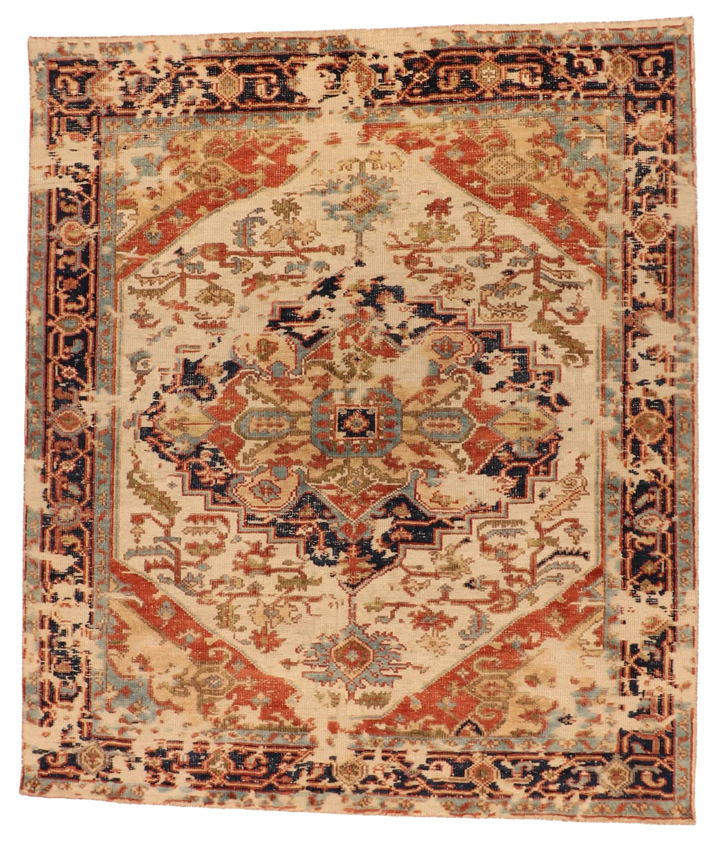 8x10 - Serapie Wool All Over Rectangle - Hand Knotted Rug