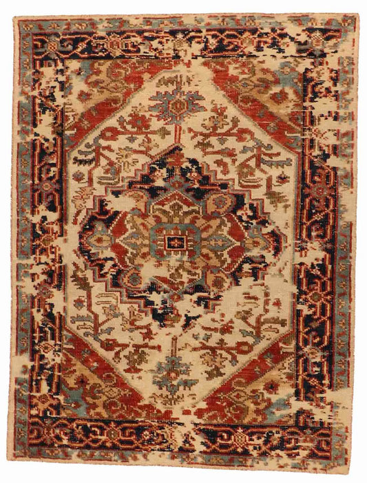 5x7 - Serapie Fine/Wool All Over Rectangle - Hand Knotted Rug