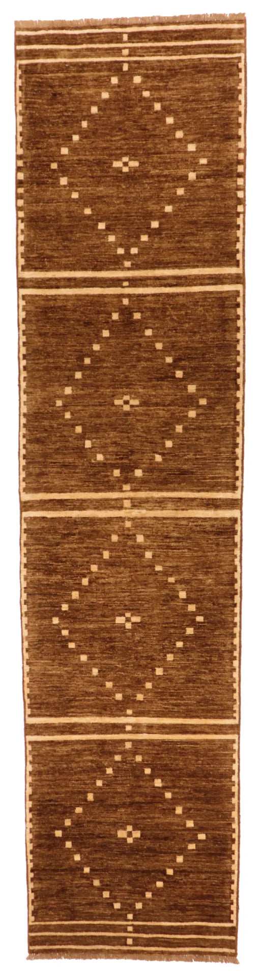 Runner - Mountain  Modern Fine All Over Rectangle - Hand Knotted Rug