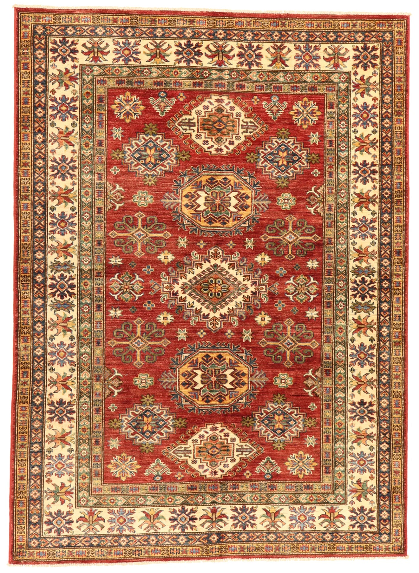 5x7 - Shirvan Fine/Wool All Over Rectangle - Hand Knotted Rug