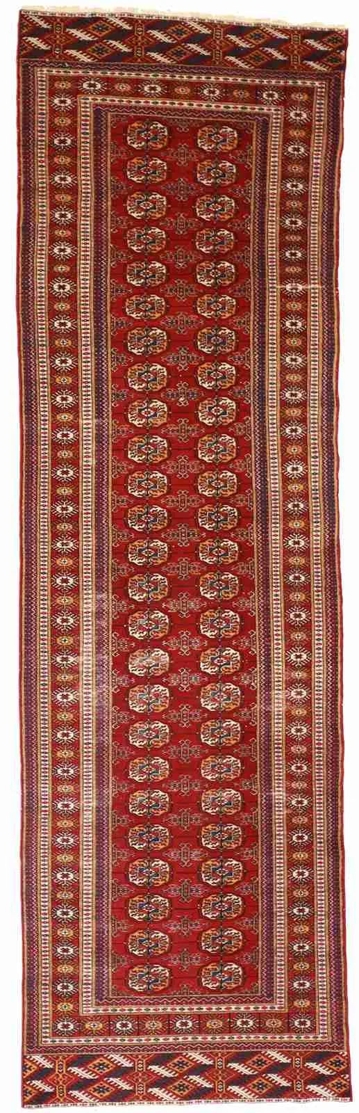 Runner - Tekeh Fine Geometric Rectangle - Hand Knotted Rug